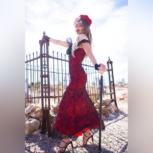 SOLD Day of the Dead Halloween Costume 9 Piece Set